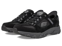 Skechers Men's Oak Canyon CONSISTENT Winner Hiking Shoe, Black, 9.5 UK
