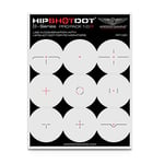 HipShotDot D-Series Pro Pack - Reusable Transparent Aim Sight Assist TV Decals - Gaming Television or Monitor Decal for FPS Video Games Compatible with PC, Xbox & Playstation