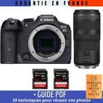 Canon EOS R7 + RF 100-400mm IS + 2 SanDisk 32GB Extreme PRO UHS-II SDXC 300 MB/s + Guide PDF ""20 techniques pour r?ussir vos photos