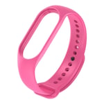 Strap for Xiaomi Mi Smart Band 6, Adjustable Colourful Replacement Watch Bracelet, Soft Breathable TPU Watch Band Waterproof Sport Strap Accessory for Mi Smart Band 6 - Dark Pink