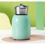 Mini 304 rostfritt stål termos uppgraderad version 300ml liten vakuumisolerad vattenflaska läckagesäker juice mjölk te vakuum kallt och varmt vatten kaffe blue