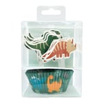 ScrapCooking - Muffinsform & tårtdekoration dinosaurie 48-pack mix