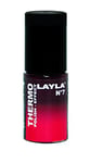 Layla Cosmetics Milano Thermo Effet Vernis à Ongles Change de Couleur Bordeau To Red 5 ml