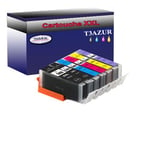 Lot de 6 Cartouches Compatibles pour Canon Pixma TS8350, TS8351 - T3AZUR