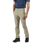 Regatta Men Highton Zip-Off' Active stretch Walking Short Length Trousers - Parchment, 32-Inch