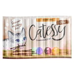 Sparpris! 10 x 5 g Catessy Sticks kattgodis - Bar-B-Q Kalkon