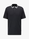 HUGO BOSS Parlay Polo Top, Black XL male 100% cotton