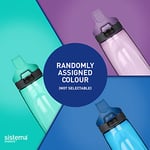 Sistema Tritan Adventum Water Bottle | 900 ml Leak-Proof Water Bottle with Push-Button Lid | BPA Free | Recyclable with TerraCycle® | Assorted Color