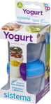Sistema Yogurt To Go Food Storage Containers, Small Snack Pots, BPA-Free, Ideal