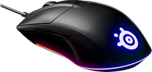 SteelSeries Rival 3 optisk trådbunden mus, svart