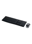 Logitech MK270 Wireless Combo - BE - Tastatur & Mus set - Belgiska - Svart