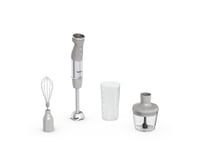 Tefal Quickchef+ Hb673b30, Stavmixer, 1000 W, Grå, Rostfritt Stål