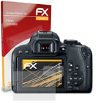 atFoliX 3x Screen Protection Film for Canon EOS 800D matt&shockproof