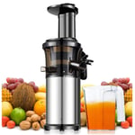 WXYLYF Slow Juicer Portable Vertical Cold Press Juicer, with reverse function, BPA-free crushing juicer,suitable for vegetables and fruits.