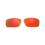 Walleva Fire Red Non-Polarized Replacement Lenses For Oakley Square Wire II