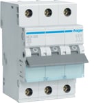 HAGER Dvärgbrytare C 3-P 20A 6kA