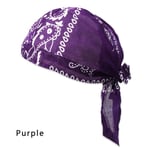 SnabbTorkande Bomulls Pirathatt Utomhus Sport Bandana LILA purple