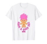 Trolls Have A Good Day Cute Pink Good Luck Troll Chest Logo T-Shirt