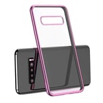 Pack Protection pour SAMSUNG Galaxy S10E (Coque Chrome Silicone + Film Verre Trempe) - Neuf