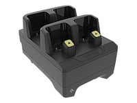 Zebra 4-Slot Ring Scanner Cradle - Laddningsstation För Handenhet/Streckkodsskanner - Utgångskontakter: 4