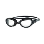 Zoggs Phantom 2.0 Swimming Goggles Unisex-Adult, Black/Grey/Clear