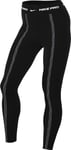 Nike Leggings-fb5477 Legging, Noir/Gris Fer/Blanc, s Femme
