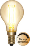 E14 Klot SoftGlow Dimbar 4,5W 2100K 470lm Klar LED-Lampa