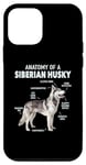 Coque pour iPhone 12 mini Anatomie d'un husky sibérien