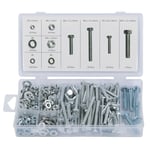 BlueSpot 460 Piece Nut Washer and Bolt Set with Case - M5 M6 M8 40516