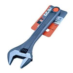 Bahco 8071 IP "Black-Finished" Adjustable Wrench in Industrial Pack, Grey, 8-Inch, 27 mm