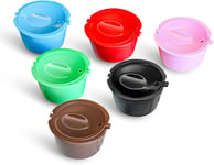 BRBHOM Colorful Dolce Gusto Refillable Capsules Pods Rusable Coffee Filters Set 