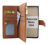 XL Standcase Lyxfodral Motorola Moto G04 (Brun)