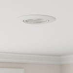 Lampor Set om 24 Vit Plast 9 cm Runda inbyggda taklampor Rund