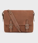 The Large Clayton Leather Satchel Bag