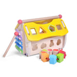 Wooden Music Play House Shape Sorter Activity Box Toy Interactive Educational