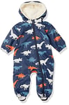 Hatley Baby Boys Sherpa Lined Rain Bundler, Colour Changing Dino Silhouettes, 9-12 Months