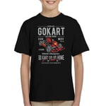 Tees In The Wood (Large (9-11 yrs)) Go Kart Custom Engine Kid's T-Shirt Black male kids L UK