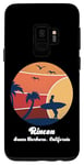 Coque pour Galaxy S9 Rincon Santa Barbara California Surf Vintage Surfer Beach