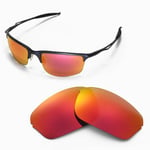 Walleva Replacement Lenses for Oakley Half Wire 2.0 Sunglasses-Multiple Options