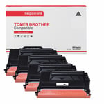 NOPAN-INK - Toners x4 - TN3520 TN 3520 (Noir) - Compatible pour Brother HL-L6400DW L6400DWT L6250DW, MFC-L6900DW L6750DW