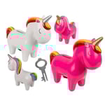 Sparbössa Enhörning / Spargris - Unicorn / Ponny - 19cm Vit