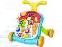Lean Toys Gåbord Gåvagn Lärbord 2In1 Interaktivt Ljus Och Ljud