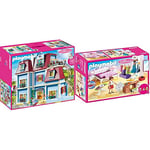 Playmobil - Grande Maison Moderne - 70205, 6, Coloré & Chambre avec Espace Couture - 70208