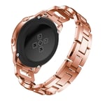 Huawei Watch GT 4 46mm Lyxigt armband med glittrande stenar, roséguld