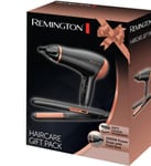 Remington Hair Straighteners & Hair Dryer Hair Care Gift Set Ceramic - D3012GP