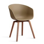 HAY About a Chair 22 stol 2.0 Clay-lackerat valnötsstativ