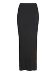 Gina Tricot Structure Maxi Skirt Svart