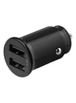 Deltaco 12/24 V USB car charger with compact size