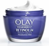 Olay Regenerist Retinol24 Night Face Cream, Moisturiser, For Smooth/Glowing Skin