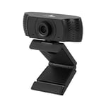 LYCANDER FHD Webcam - avec Microphone Intégré, Câble USB, Hauteur Ajustable, Résolution 1080p FHD